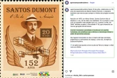 AEB faz “homenagem” de IA a Santos Dumont com 14 Bis ao contrário