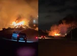 Motorista morre carbonizado em batida entre dois caminhões na BR-364