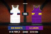 Palpite Denver Nuggets x Los Angeles Lakers – NBA – 14/03/2025