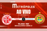 Série D: assista ao vivo e com imagens América-RN x Juazeirense-BA