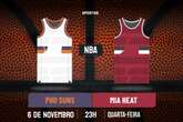 Palpite Phoenix Suns x Miami Heat – NBA – 06/11/2024