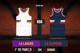 Palpite Los Angeles Lakers x Los Angeles Clippers – NBA – 01/03/2025