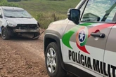 SC: homem rouba carro de prefeitura e é preso após capotar o veículo