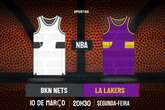 Palpite Brooklyn Nets x Los Angeles Lakers – NBA – 10/03/2025