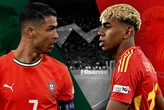 Portugal x Espanha terá duelo de gerações entre CR7 e Yamal