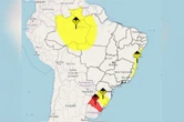 Instabilidade marca o tempo em grande parte do país; confira o clima