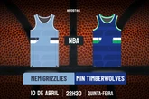 Palpite Memphis Grizzlies x Minnesota Timberwolves – NBA – 10/04/2025