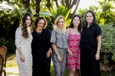 Maria da Graça Miziara e Tici Venâncio oferecem almoço para convidados