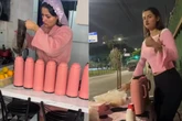 Mulher viraliza ao mostrar rotina vendendo café nas madrugadas de SP