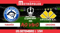 Assista Tubarão e Criciúma pela Copa Santa Catarina