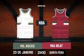 Palpite Milwaukee Bucks x Miami Heat – NBA – 23/01/2025