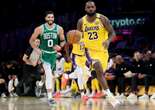 Lakers controlam jogo do início ao fim e batem Celtics no clássico