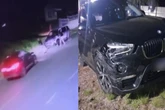 Em BMW, mulher atropela empresário e o agride com pauladas. Veja vídeo