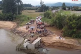 Chuvas no RS: área rural faz bolo de 1 ano sem reconstrução de ponte