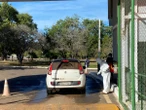 Gripe aviária: funcionários do zoo trabalham com macacão de segurança