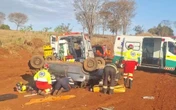 Carro capota e mata dois irmãos em acidente na BR-153, em Goiás