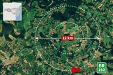 Cidade catarinense foi erguida em cratera formada por asteroide