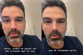 “Falta de educação”, diz Tadeu Schmidt após atitude de homem em voo
