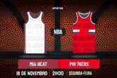 Palpite Miami Heat x Philadelphia 76ers – NBA – 18/11/2024