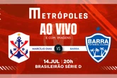 Série D: assista ao vivo e com imagens Marcílio Dias-SC e Barra-SC