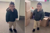 Menino se emociona ao visitar nova casa após um ano vivendo em abrigo