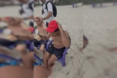 Líder do CV é enquadrado e preso enquanto bebia em praia no RJ. Vídeo