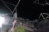 Galpão desaba e atinge casas vizinhas no interior de SP