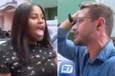 Vídeo: repórter fica constrangido com fala inusitada de mulher ao vivo