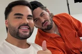 Após desentendimento, Lucas Guedez posa com Zé Felipe