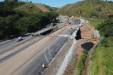 Primeiro viaduto da nova Serra das Araras, na Via Dutra, é inaugurado