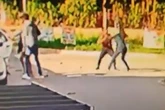 Vídeo mostra mulher sendo atingida por garrafada em briga no DF