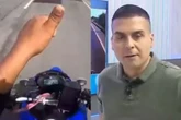 Cinegrafista armado persegue suspeito ao vivo no Alô Juca