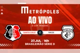 Série D: assista ao vivo e com imagens Santa Cruz-PE e Treze-PB