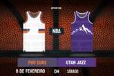 Palpite Phoenix Suns x Utah Jazz – NBA – 08/02/2025