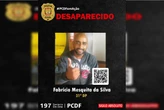 PCDF pede ajuda para localizar homem desaparecido desde o dia 30/4