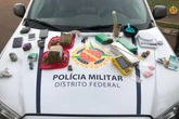 PMDF apreende 4 kg de maconha, 85 pílulas de ecstasy e haxixe
