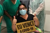 Atriz Simone Gutierrez recebe alta após 7 dias internada com Covid-19
