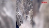 Caldo record, crolli di rocce e ghiaccio su una parete del Monte Bianco