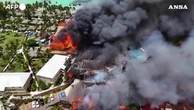 Repubblica Dominicana, l'incendio al resort di Bayahibe nelle immagini dal drone