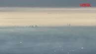 Cappa di nebbia e smog nasconde Milano: la vista dalla cima del Resegone