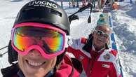 Federica Pellegrini prende lezioni di sci a Livigno. E Sofia Goggia la incoraggia: 