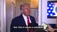 Trump e la stretta di mano con Musk: "E' stato gentile da parte sua venirmi a salutare"