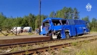 russia scontro treno autobus leningrado