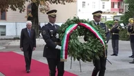 Lubiana, Mattarella depone una corona al monumento ai caduti di tutte le guerre