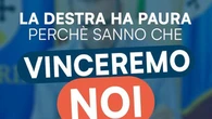 Tridico e il manifesto sgrammaticato: “La destra ha paura perché sanno che vinceremo”