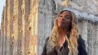 Serena Williams a Milano posa davanti al Duomo sulle note di Mambo Italiano