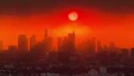 Los Angeles, l'alba di fuoco sulla città: il cielo si tinge di rosso