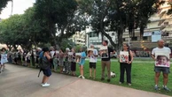 Tel Aviv, attivisti israeliani protestano contro gli attacchi militari su donne e bambini a Gaza