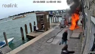 Venezia - Donna si dà fuoco al distributore di benzina: il video delle telecamere di sorveglianza