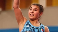 Fabiana Rinella in finale per il bronzo agli Europei U20 di lotta a Caorle